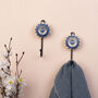 Set Of Two Decorative Ceramic Coat Hooks, thumbnail 1 of 2