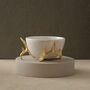 Handmade Black Marble Bowl With Silver Antler Legs, thumbnail 2 of 2