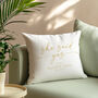 Personalised Engagement Cushion | Gift For Couples, thumbnail 1 of 6