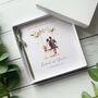 Handmade Wedding Day Card, Romanic Bride And Groom Design, thumbnail 1 of 6