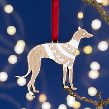 Personalised Gingerbread Dog Christmas Decoration, 5 of 7