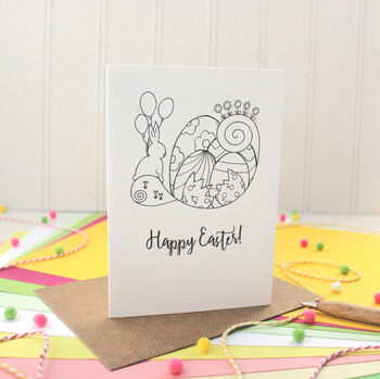 Personalised Illustrated Happy Easter Card, 2 of 5