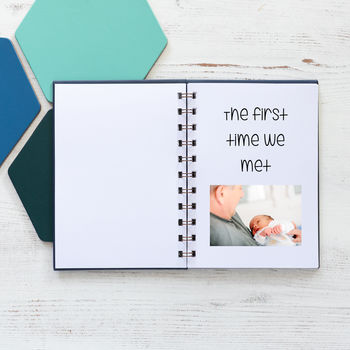 Personalised 1st Father's Day Memory Book For Grandad, 3 of 7