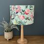Pale Green Bold Floral Velvet Lampshades, thumbnail 8 of 9