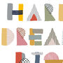 Pair Of Abstract Font Prints For Nursery Kids Bedroom, thumbnail 3 of 3