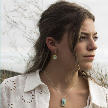 Turquoise Reef Drop Earrings, 4 of 5