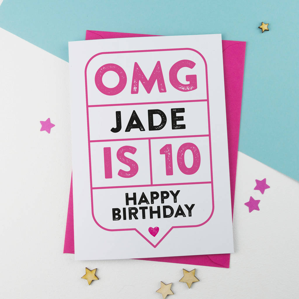 10th Birthday Card Printable