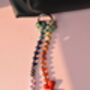 Gemstone Natural Stone Chunky Heart Beaded Bag Charm, thumbnail 6 of 6