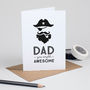 Retro Fathers Day Card Pirate Captain, thumbnail 3 of 6