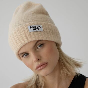 Mohair Beanie Fawn Beige, 2 of 6