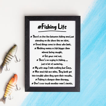 Hashtag Fishing Life Print, 2 of 2