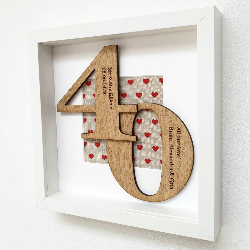 Personalised Birthday Oak Age Artwork By Little Foundry