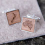 Personalised Map Cufflinks, thumbnail 1 of 6