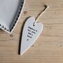 'Happiness Is' Porcelain Hanging Heart, thumbnail 1 of 2