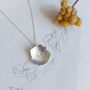 Small Rose Pressed Flower Necklace Sterling Silver, thumbnail 1 of 10