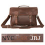 Personalised Leather Classic Messenger Satchel, thumbnail 5 of 12