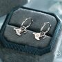 Sterling Silver Anglerfish Hoop Earrings, thumbnail 2 of 10