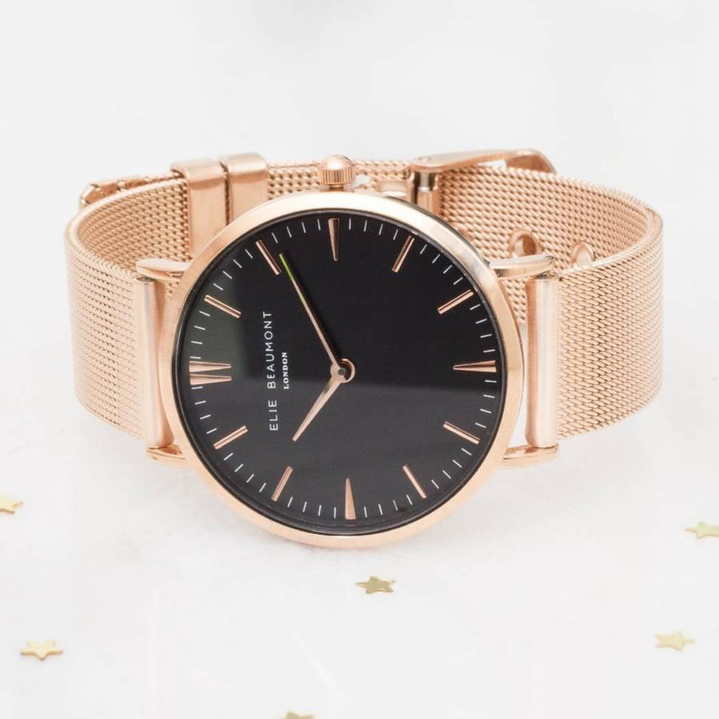 Tabitha Personalised Mesh Watch By Bloom Boutique | notonthehighstreet.com