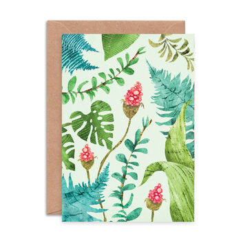 Plant Pattern Greeting Card, 2 of 2