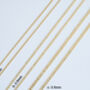 Light Weight Curb Chain In 9ct Yellow Gold Hallmarked, thumbnail 2 of 4
