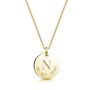 Personalised 18 K Gold Plated Initial And Date Necklace, thumbnail 1 of 12