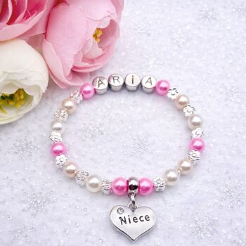 Personalised Niece Bracelet Birthday Gift Keepsake For Her, 2 of 12