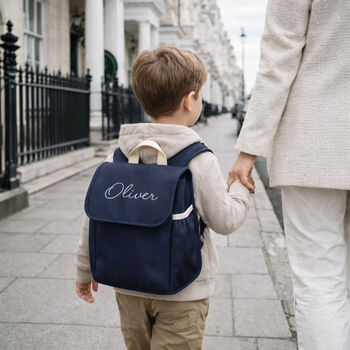 Personalised Name Or Intials Kids Lunch Box Backpack, 2 of 3