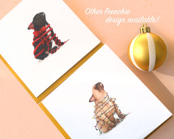 French Bulldog 'Happy Howlidays ' Christmas Card, 7 of 7