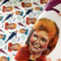 Cilla Inspired Wrapping Paper, Retro Camp 80s Gift Wrap, thumbnail 9 of 12