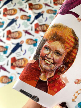 Cilla Inspired Wrapping Paper, Retro Camp 80s Gift Wrap, 9 of 12