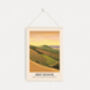 Kent Downs Aonb Travel Poster Art Print, thumbnail 6 of 8