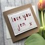 Personalised Name Love You Anniversary Card, thumbnail 2 of 2