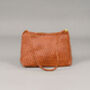 Hand Weaving Vegan Leather Shoulder Bag, thumbnail 7 of 12