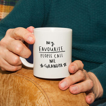 'My Favourite People Call Me Grandpa' Greeting Card, 4 of 4