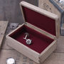 Daddy's Personalised Wooden Cufflink And Watch Box, thumbnail 4 of 4