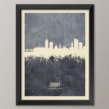 Cardiff Skyline Print And Box Canvas, 5 of 6