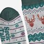 Men's Bamboo Socks Stag Fair Isle Grey, thumbnail 4 of 5