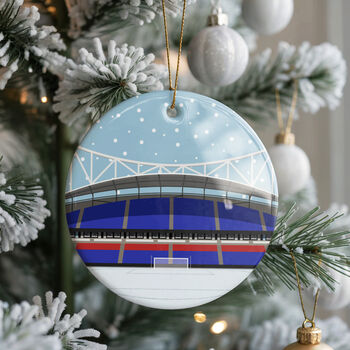 Any Christmas Football Stadium Bauble Decoration, 2 of 4