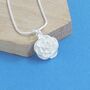 Sterling Silver Rose Blossom Pendant, thumbnail 1 of 3
