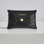 Personalised Black Leopard Leather Card + Coin Purse, thumbnail 5 of 5