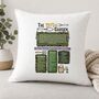 'Garden In Time' Personalised Cushion Gift For Gardeners All Years Available, thumbnail 1 of 10