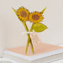 Personalised Sunflower Bouquet Valentines Keepsake Gift, thumbnail 1 of 2