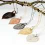 Small Aspen Leaf Necklace, thumbnail 1 of 11