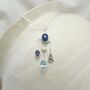 Kyanite, Iolite, Pearl, Blue Topaz Necklace, thumbnail 1 of 6