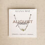 August Birthstone Peridot Sterling Silver Necklace, thumbnail 2 of 6
