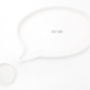 Porcelain Speech Bubble Plate And Dipping Bowl, thumbnail 4 of 7