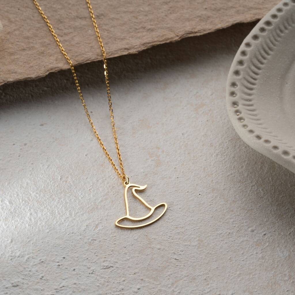 Little Book Of Spells Witch Hat Necklace, 1 of 9