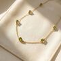 Peridot August Birthstone Minimalist Gold Necklace, thumbnail 1 of 3