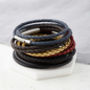 Leather Wrap Bracelet, thumbnail 1 of 5