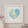 Personalised Location Sri Lanka Map Heart Print, thumbnail 2 of 4